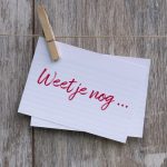 Ter herinnering voor de vrijwilligersmiddag op zaterdag 6 september: